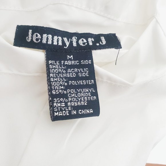 Jennyfer J Faux Fur Ivory Cream Jacket - Picture 8 of 9